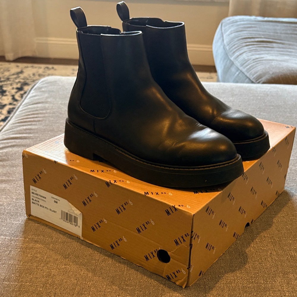 Mix No. 6 Black Ankle Boots